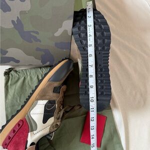 Valentino Garavani Pink, Black and Brown Trail Sneaker